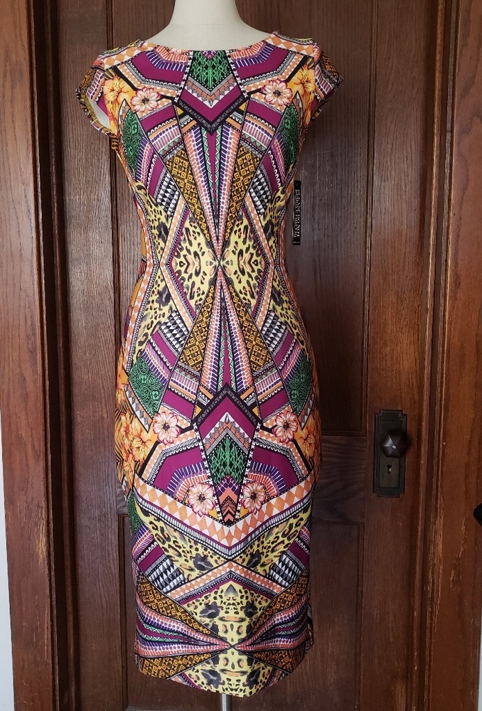 Printed sheath dress
